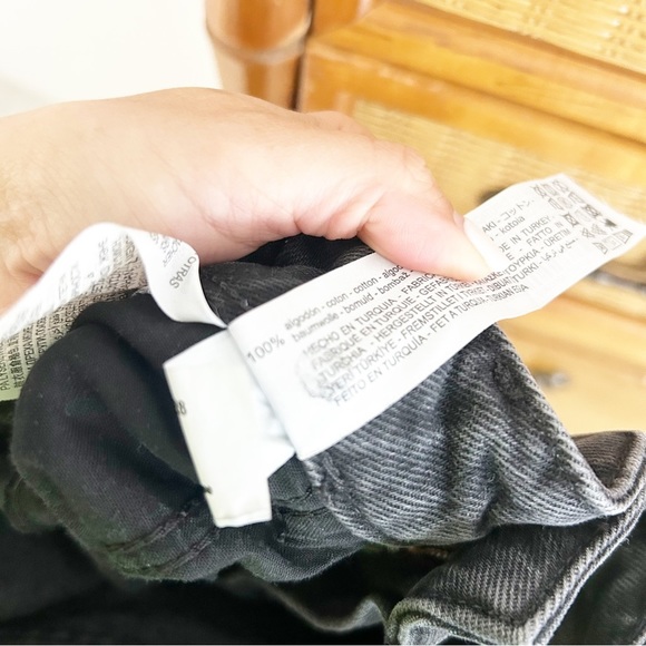 Zara Z1975 Mom Fit High Rise Black Jeans Size US 4 - Picture 8 of 9